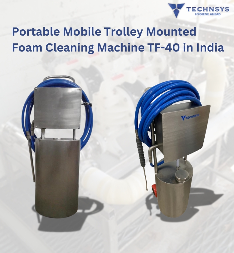 Industrial foam cleaning machine